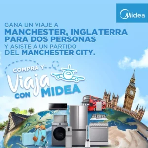 Promoción sorteo Compra y Viaja con Midea